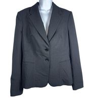 The limited Black Pinstripe Travel Suit Jacket women’s Size 12