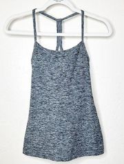 Beyond Yoga Gray Heathered Butter Soft Shelf Bra Activewear Tank Top XS