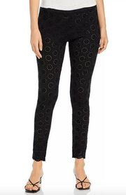 Johnny Was Stretch Cotton Eyelet Leggings