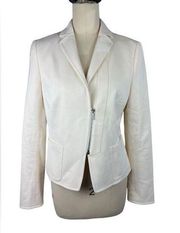 Akris Punto cotton Moto blazer size 6