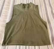 Abercrombie Seamless Crop High Neck Tank Top 