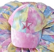 Jeffree Star limited edition pink yellow  tide dye  adjustable hat