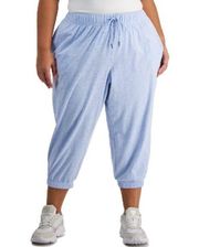 ID Ideology Performance Plus Size Cropped Jogger Pants, Plus Size 3X New w/Tag
