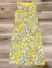 London Times Yellow and White Dress Women’s 8