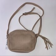 NWT Summer & Rose Perforated Boho Crossbody Bag