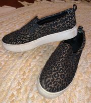 Cheetah Fabric Sneakers