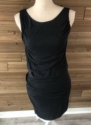 Heather Revolve Grey Jersey Ruched Dress Size S