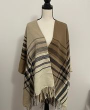 Plaid Poncho