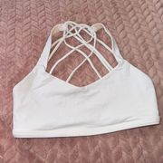 White Sports Bra