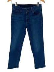 Ann Taylor Womens Slim Jeans Modern Fit Medium Wash Stretch Denim Blue Size 6P