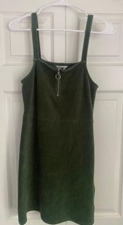 Green Quarter Zip Dress