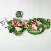 Some Days Lovin Ayana Green Bandeau Bikini Top Women's Size Medium M