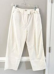 Talbots Wide Leg Pants Trousers Off White Size 8