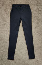 Black Stretch Skinny Pants, Women's XS