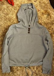 Sky and Sparrow light blue cropped hoodie