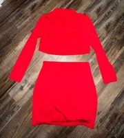 Red two piece