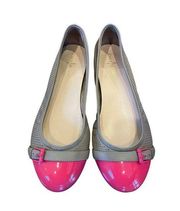 Cole Haan Air Reese Nike Air Ballet Flat in Nude &‎ Hot Pink Women's Size 6.5