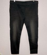 Just Love Women’s Black Denim Skinny Stretch Pull On Jeggings Plus Size 3XL NEW!