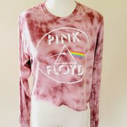 Chemistry tie dye pink floyd crop top medium