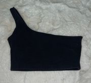 Brandy Melville Black One Shoulder Top