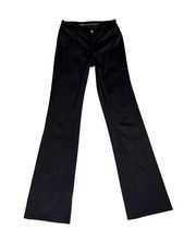 Bingo Y2K Low Rise Bootcut Satin Pants Size 5 Black