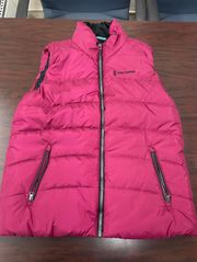 Zip Up Fuchsia Puffer Vest Size X-Large