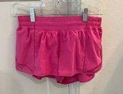 Lululemon Hot Pink Hotty Hot Shorts length 2.5 SIZE 8