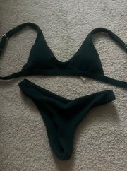 Dark green bikini set 