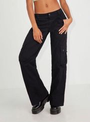 black cargo pants