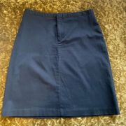 Dockers Skirt Women's Size 10 Black 21 Inches Long Latch /Button Zipper Fly