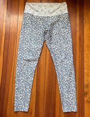 Summersalt The Do It All Hi Rise Full Length Leggings Bloom in Powder Blue Sz 10