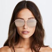 Alice + Olivia Collins Sunglasses - Soft Gold