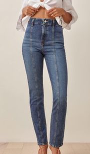 Amie Seamed Straight Leg Jeans, 26