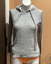 Kenneth Cole gray ribbed pulllover hoodie small