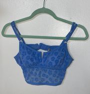 PINK - Victoria's Secret Victoria Secret Pink blue corset top/bralette