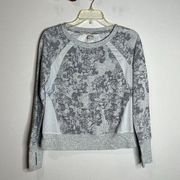 🌺 Old Navy Active grey floral sweatshirt