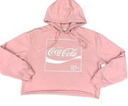 Coca Cola Hoodie Crop Size Small Pink