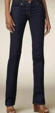 J Brand Cigarette Leg Jeans in Ink Dark Wash Slim Straight Jean Women’s Size 25