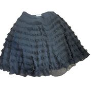 Romeo & Juliet Couture Black silk midi skirt sz Medium