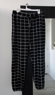 SheIn Checkered Elastic Pants