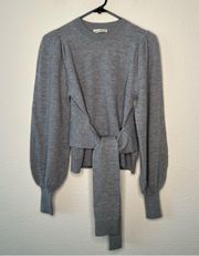 NEW Ulla Johnson Rubi Pullover Sweater in gray