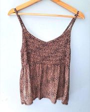 Urban Romantics Size Large Cheetah Print Tank