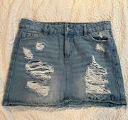 Blue Jean Skirt