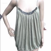 Esprit embellished soft knit tank top