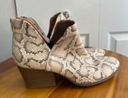 SO Barbone Snake ankle booties size 9