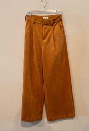 A LOVES A BROWN SUEDE PANTS WOMENS 0