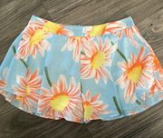 Flowy Floral High-Waisted Shorts