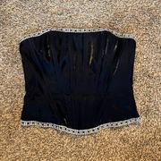 Faviana Y2K Vintage  rhinestone corset tube top