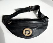 Gianni Versace Vintage Leather Clutch Fanny Pack Bag