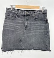 Banana Republic Washed Black Re-Issue Denim Mini Skirt Women's Size 10